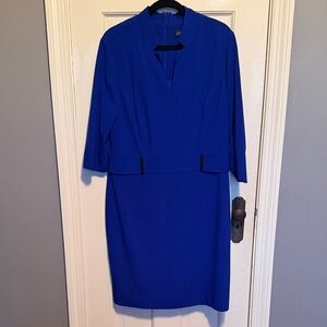 Tahari are there S. Levine Elegant Blue Women's Dress size 16